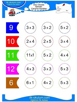 Çocuklar İçin toplam işlemi yaprak testleri 